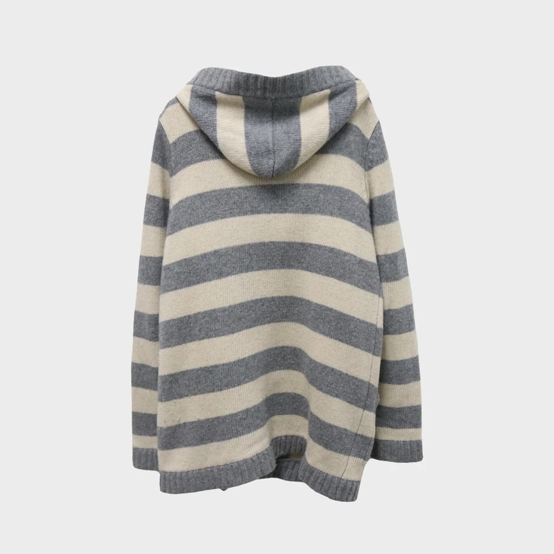 니코앤드 스트라이프 울 혼방 떡볶이 코트 60442 상품이미지2