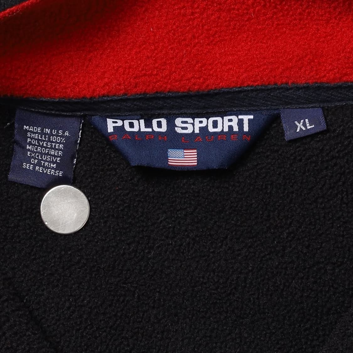 90's USA POLO SPORT Bear Fleece Zip Pull 상품이미지7