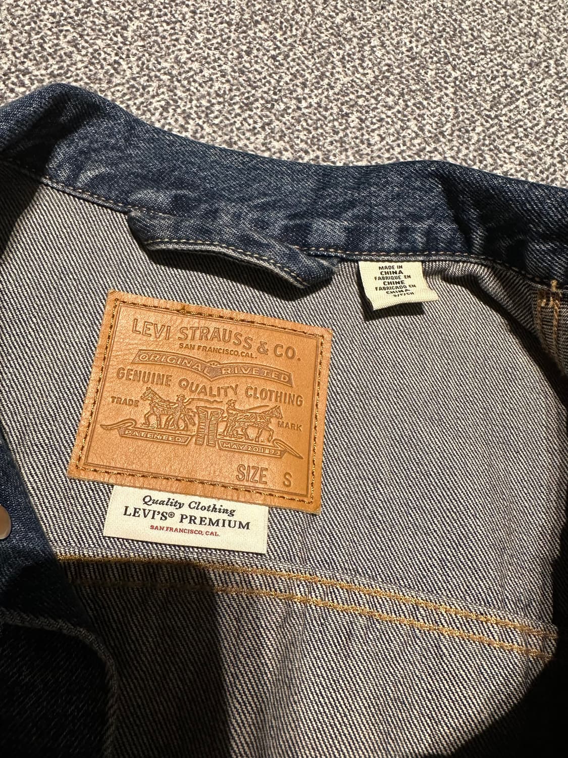 리바이스 프리미엄 데님 트러커 자켓 s 상품이미지3