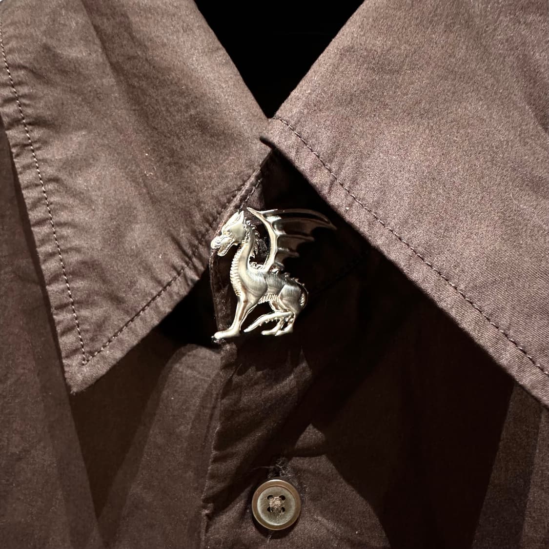 에르메스 드래곤 팔라듐 브로치 상품이미지9