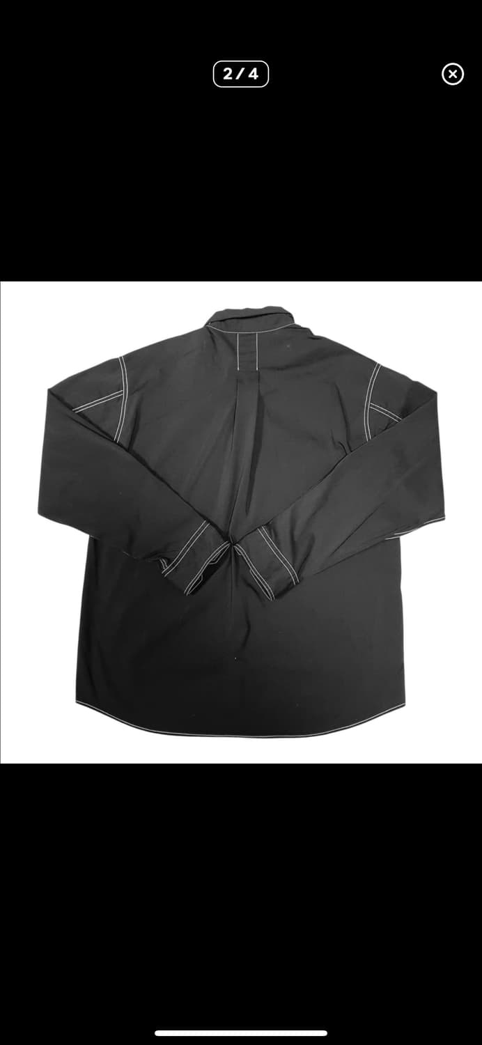  바배)블랙 스티치 포켓 셔츠 상품이미지2