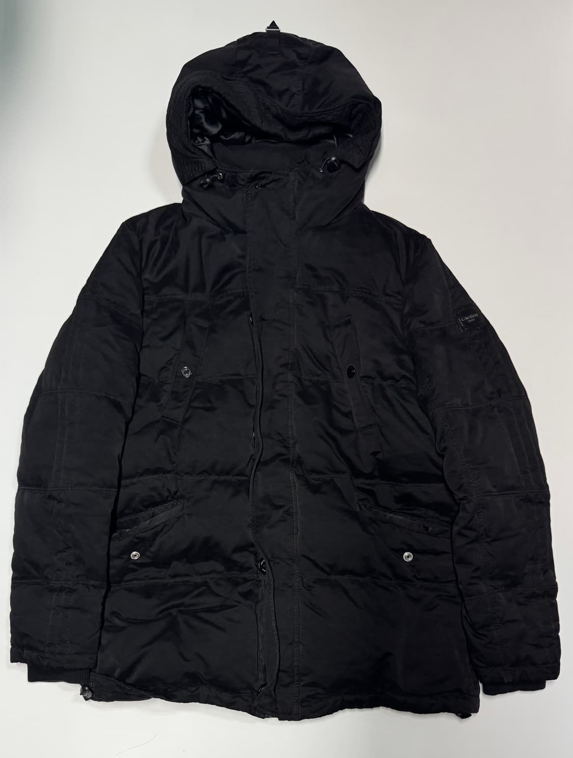 캘빈클라인 진스 덕 다운 코튼 후드 패딩 점퍼 XL 상품이미지1