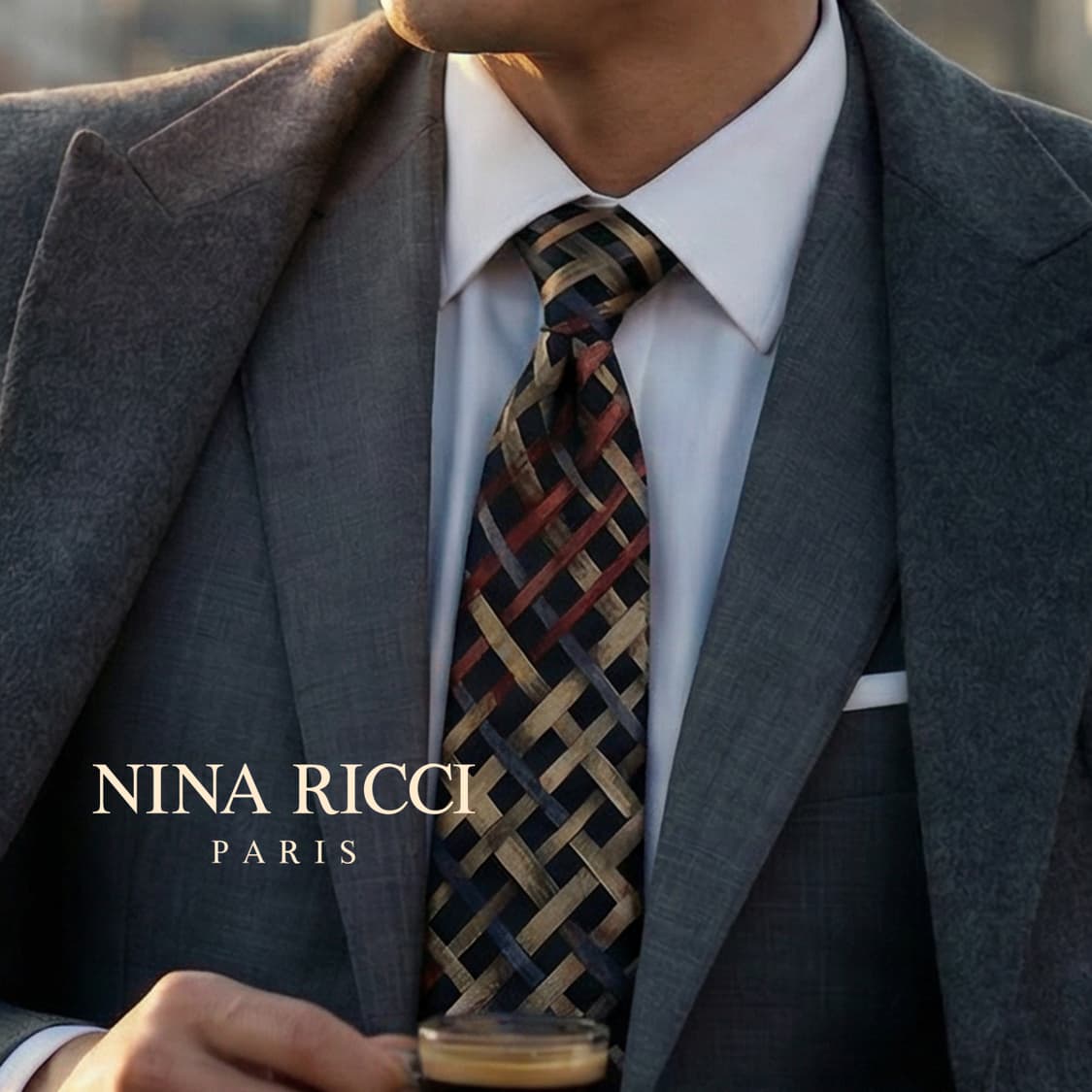 니나리치 실크 블랙 패턴 넥타이 9.5cm A+등급 K1683
 상품이미지1