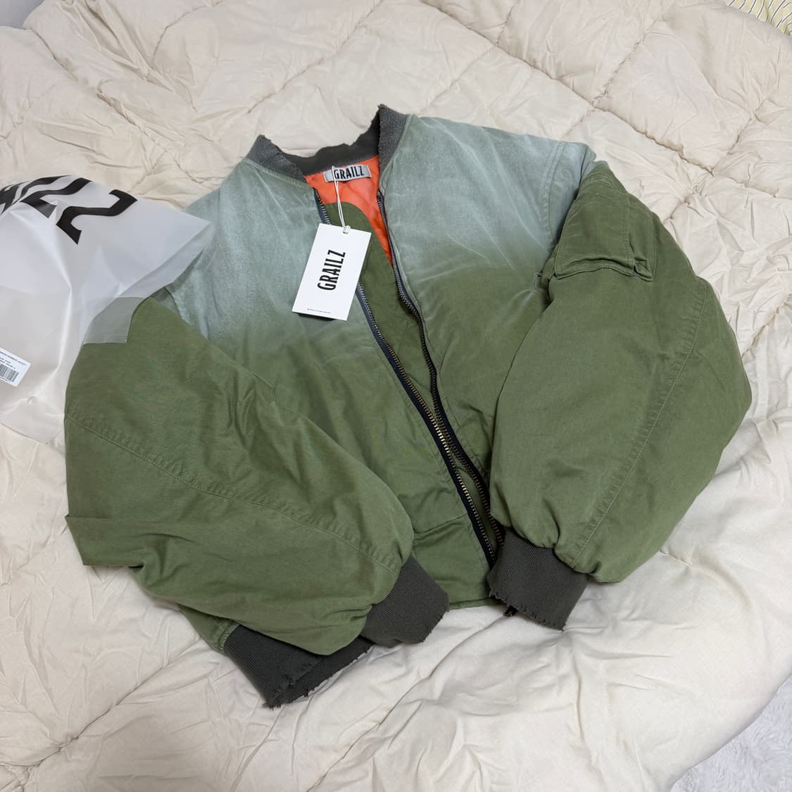 GRAILZ 그레일즈 붐버 MA-1 항공 자켓 올리브 (1) 상품이미지6