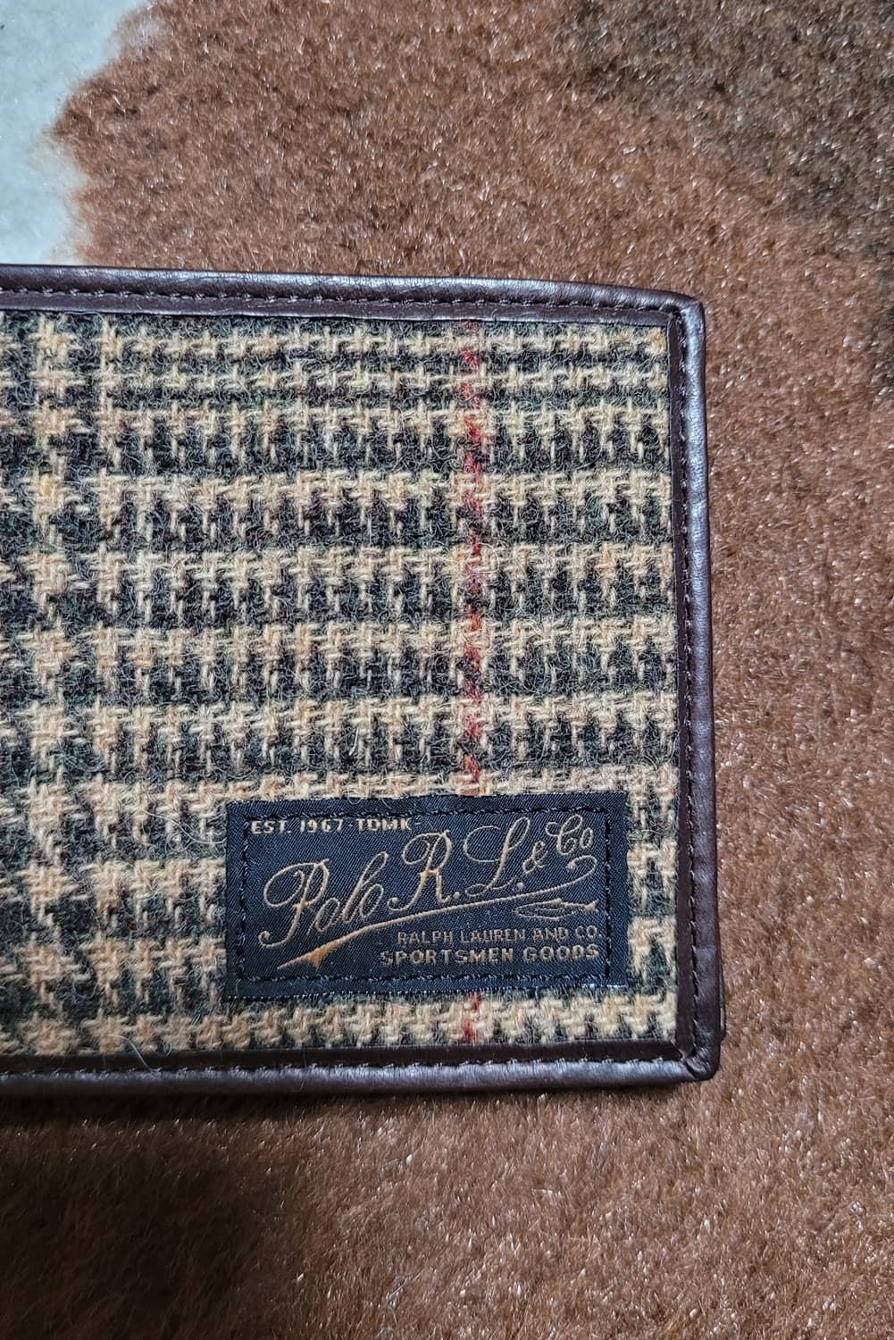 (새상품)폴로 랄프로렌 남성용 타탄 가죽 지갑 상품이미지9