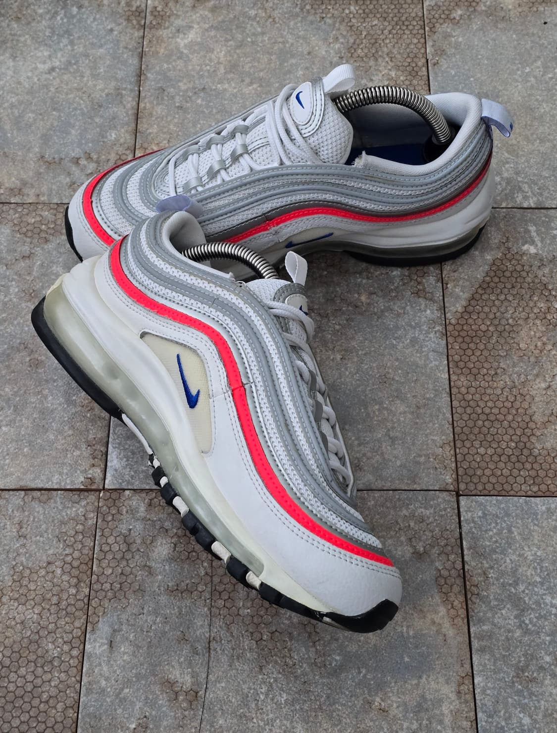 (240)나이키 에어맥스 97 크림슨 실버 상품이미지4