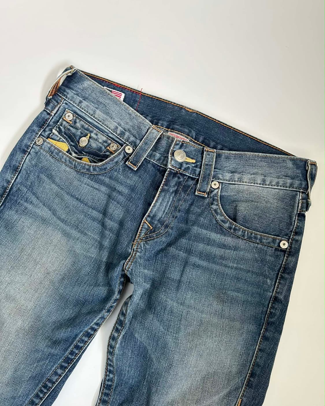 [30] 트루릴리젼 U스티치 플레어진 데님 부츠컷 팬츠 상품이미지5