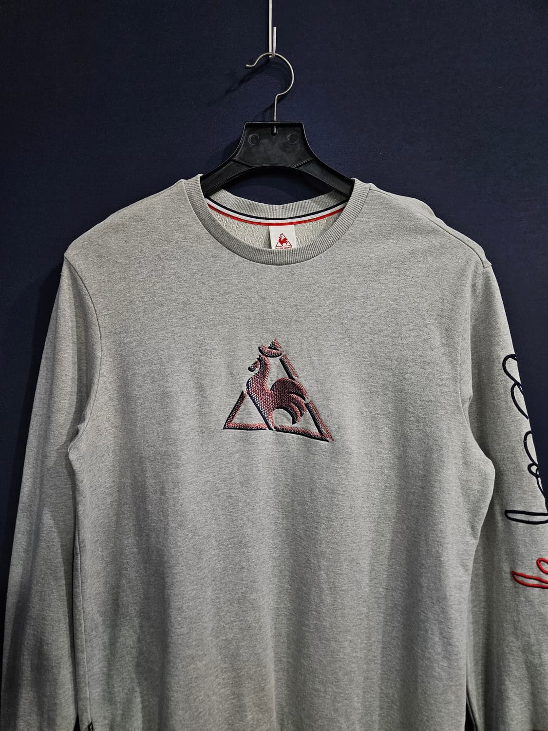 르꼬끄 자수 그레이 남성 100 맨투맨  상품이미지7