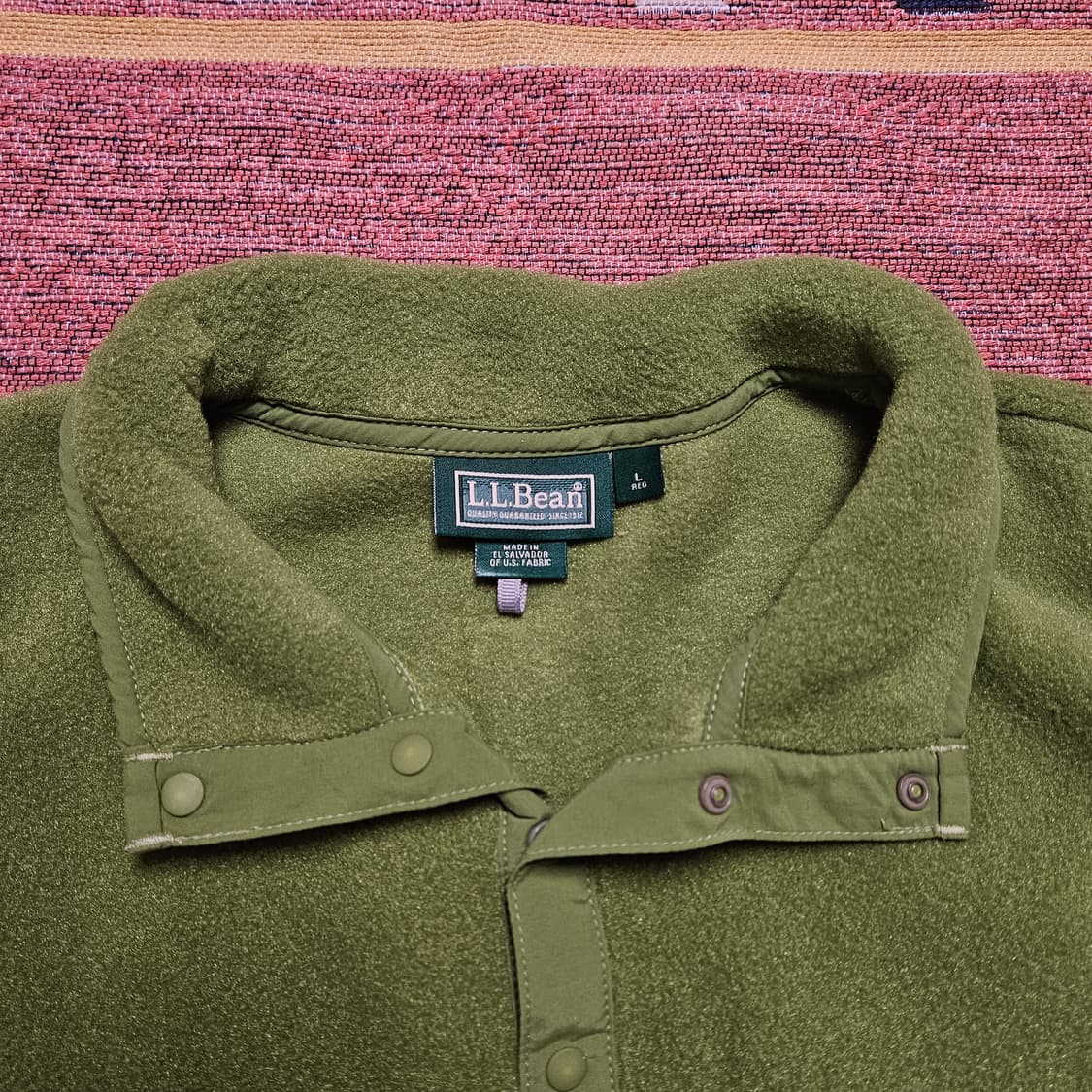 90s 엘엘빈 폴라텍 스냅티 신칠라 / 새제품 상품이미지4