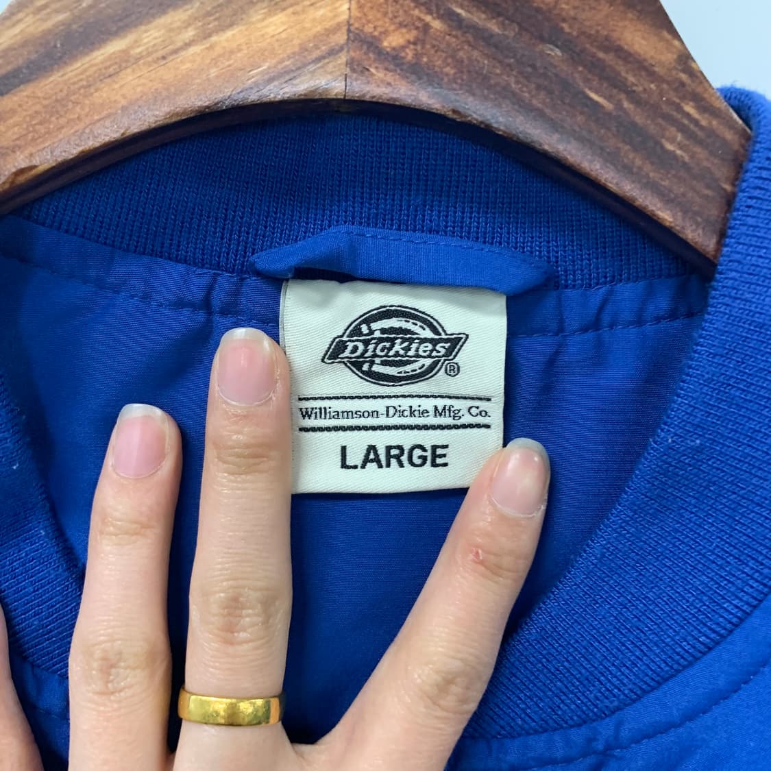 디키즈 백로고 블루 블루종 봄버 자켓 상품이미지8