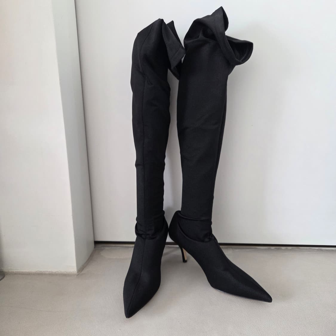 새틴 니하이부츠 상품이미지1