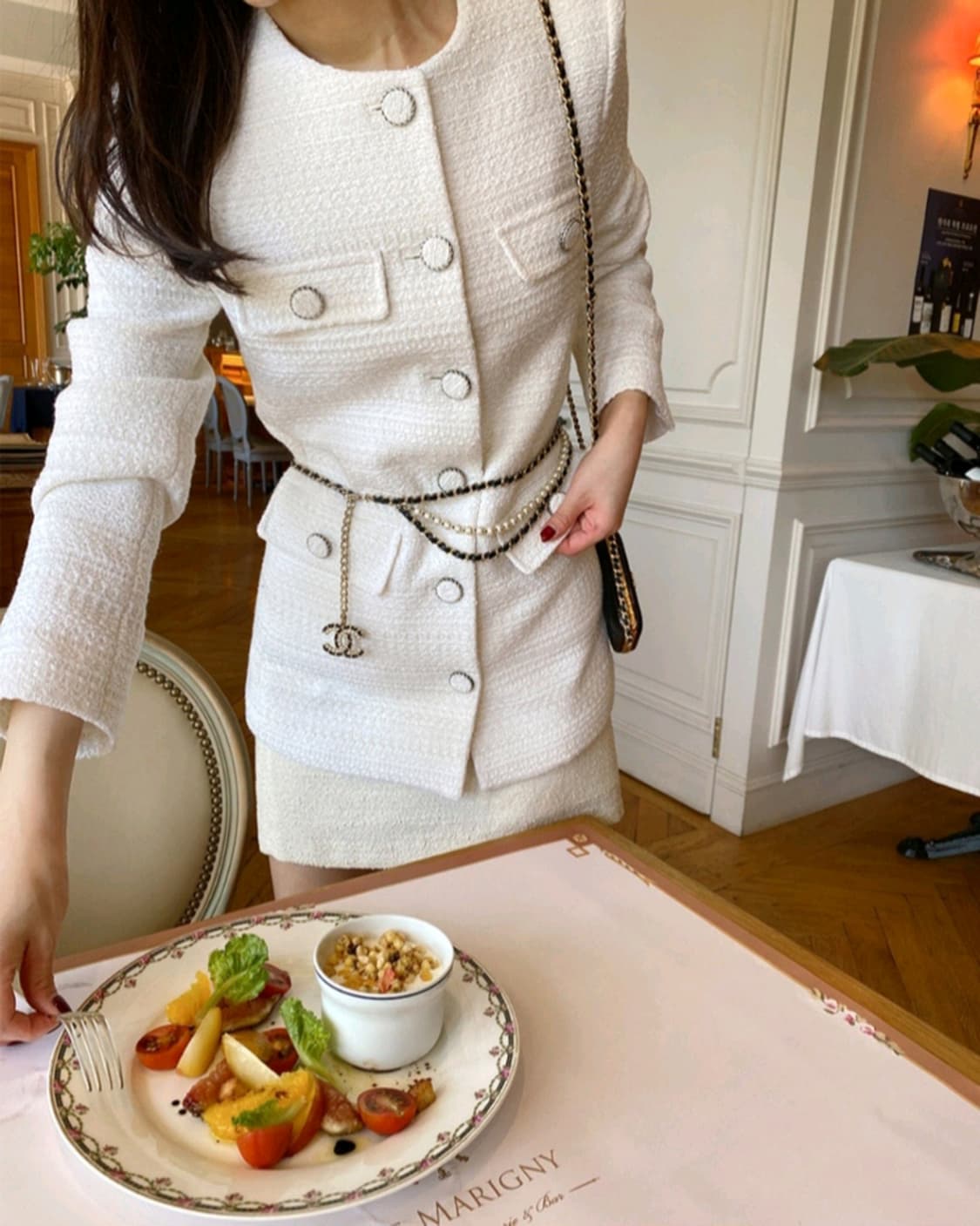 더로랑 japan fabric 트위드자켓(새상품S) 상품이미지3