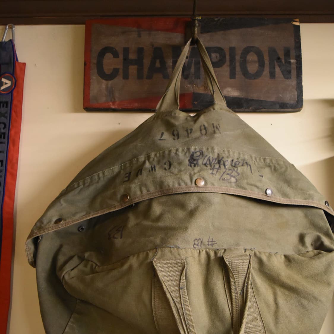 미군 오리지널 조종사 캔버스 키트백 S156 상품이미지4