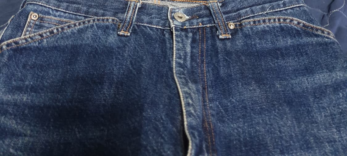 (빈티지) 보세 플레어핏 워싱 셀비지 데님팬츠 인디고 (28) 상품이미지2