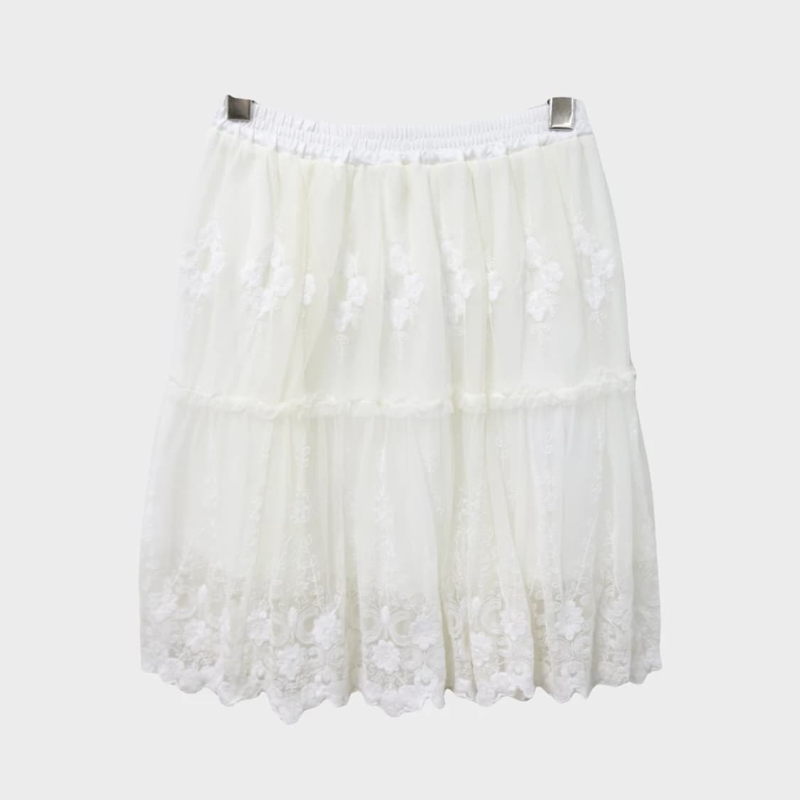 시네마클럽 레이스 미디 스커트 66847 상품이미지2