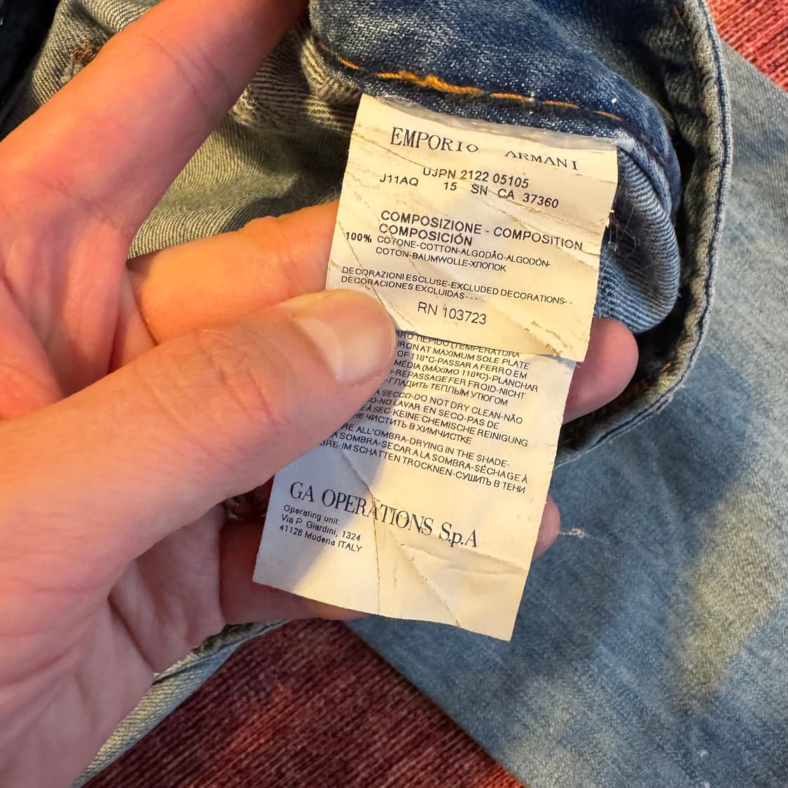 앰포리오 알마니 데님팬츠 상품이미지7