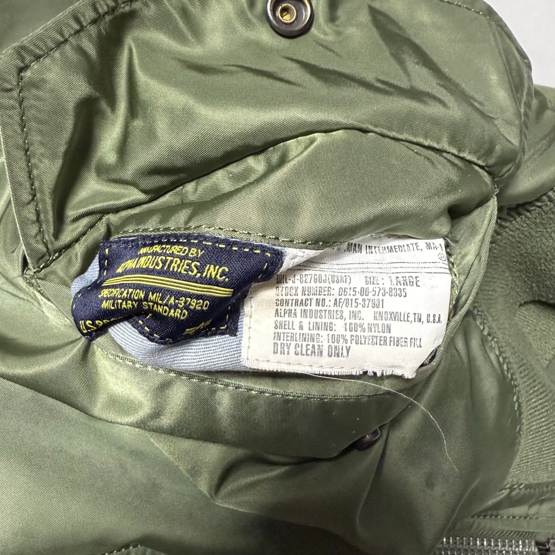 L 알파인더스트리 MA-1 리버시블 항공점퍼 상품이미지8