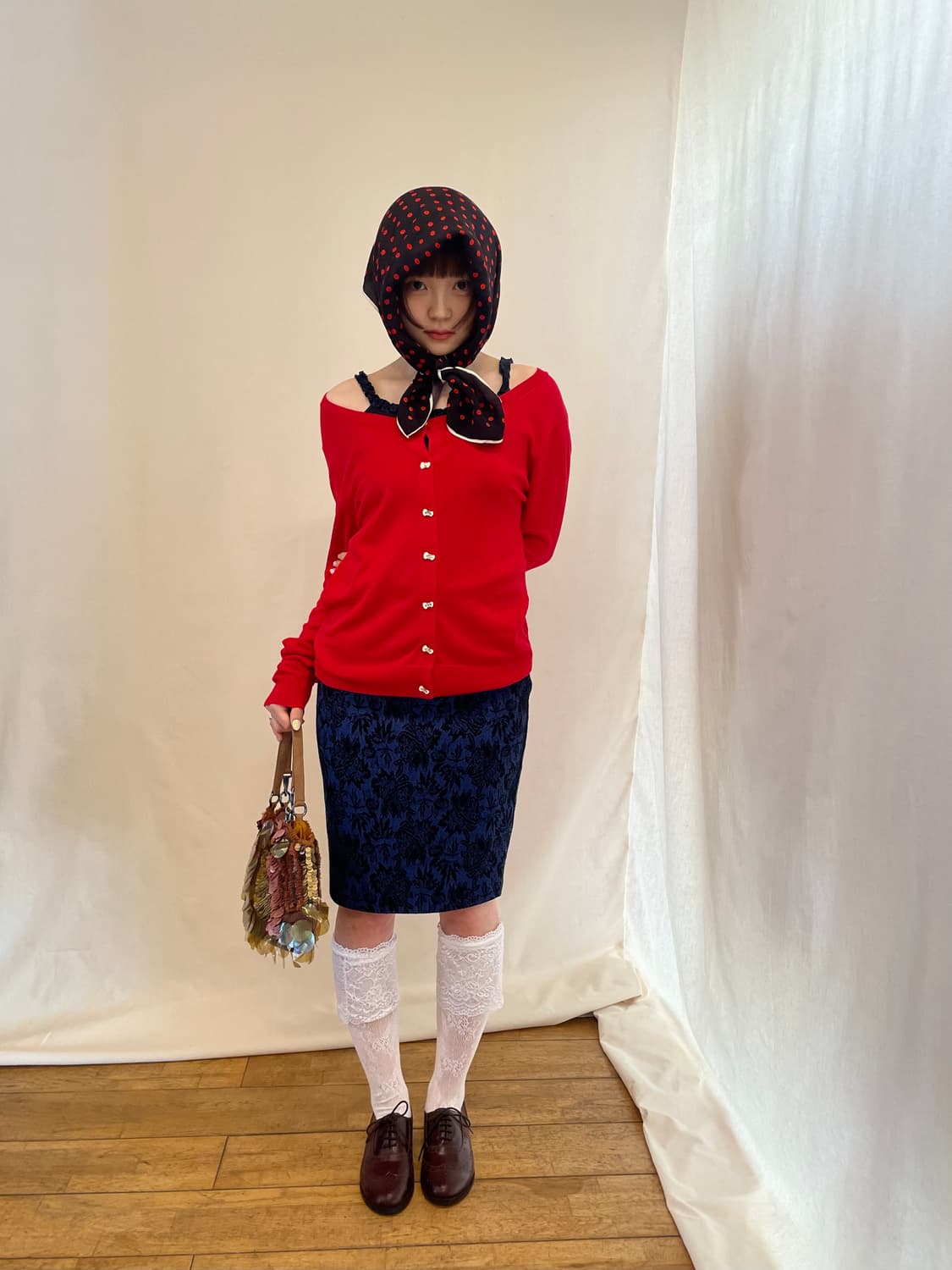 ribbon button cardigan 상품이미지5