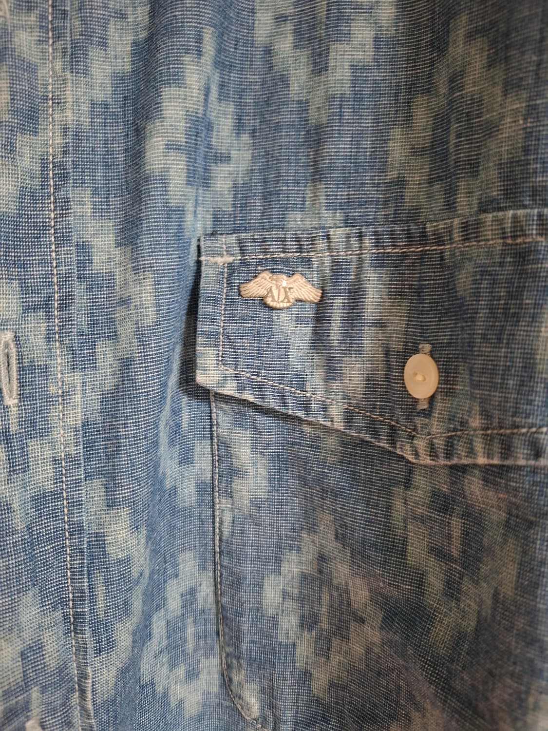 알마니 패턴 데님 셔츠 (110) 마르셀로불론 스타일 상품이미지3