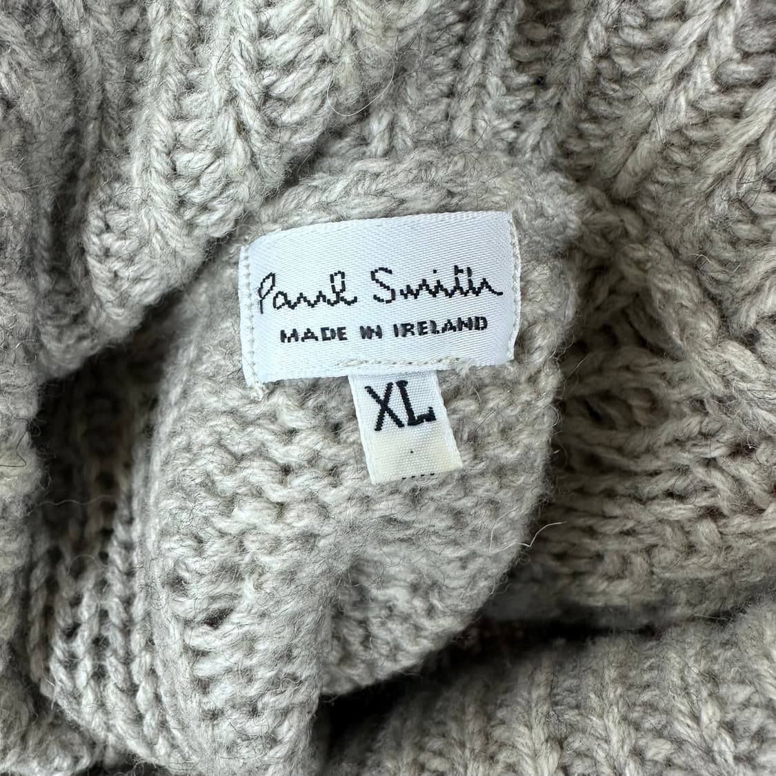 폴스미스 올드스쿨 폴라넥 케이블 니트 스웨터 XL J26 상품이미지7