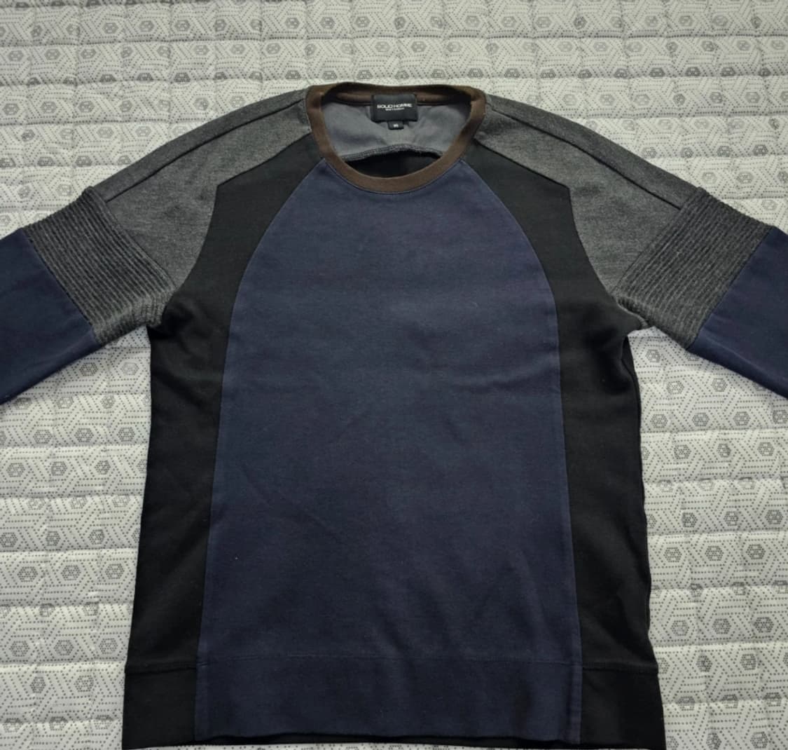 솔리드 옴므 우영미 배색 맨투맨 95 상품이미지4