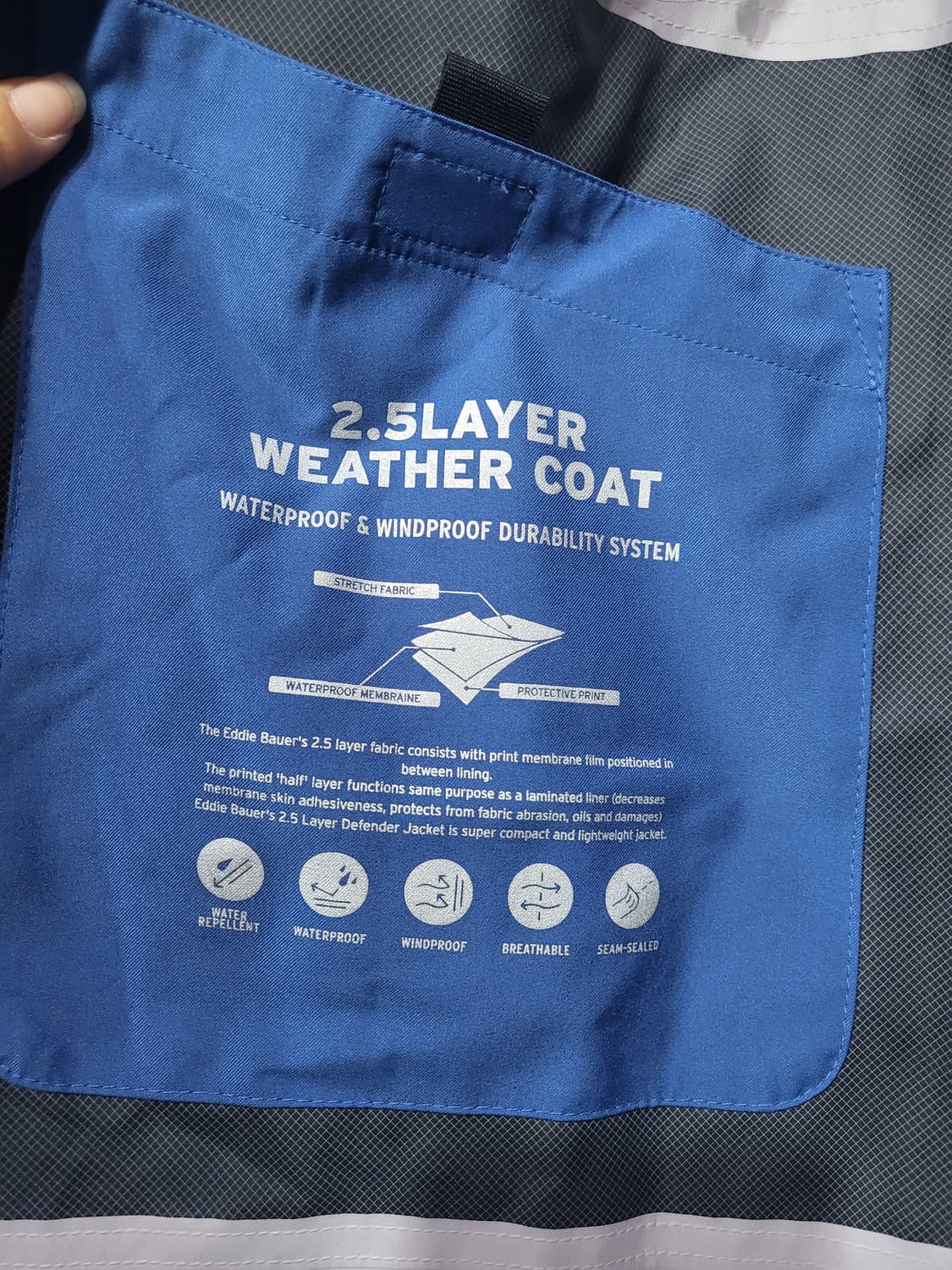 에디바우어 방수 방풍 하프자켓 상품이미지10