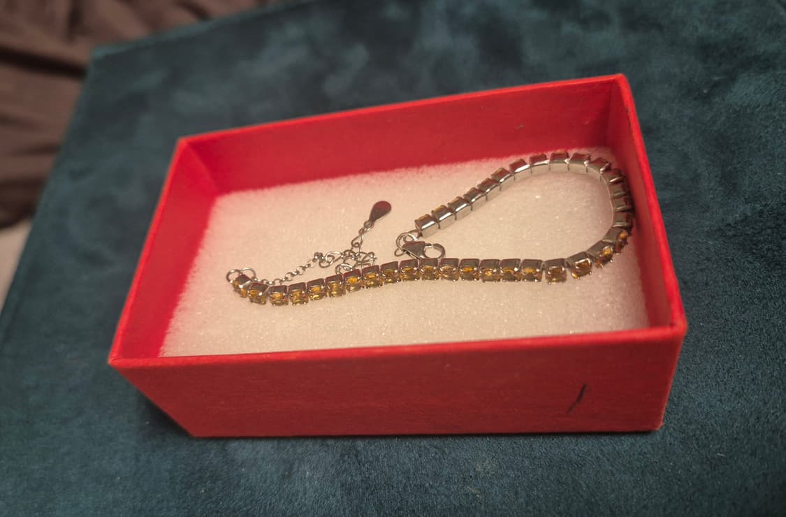 시트린 테니스 팔찌 (s925, 실버) 상품이미지4