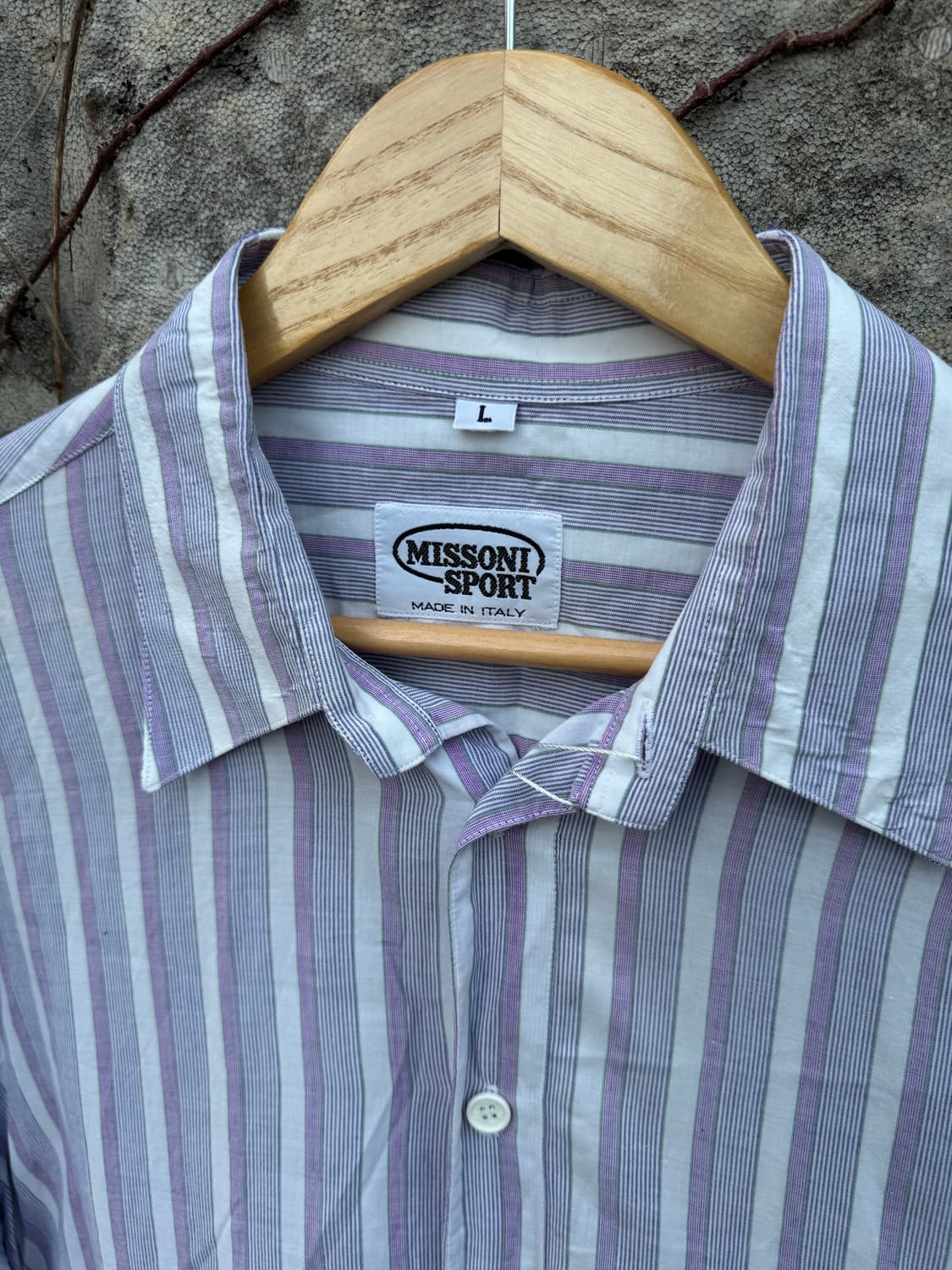 미쏘니 스포츠 made in italy 유럽 빈티지 스트라이프 셔츠 상품이미지3