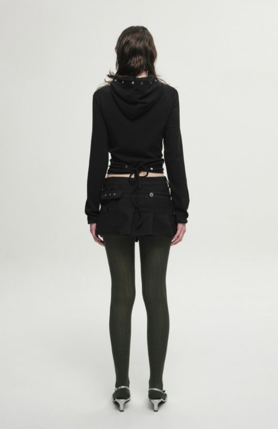 세릭 마이크로 미니 스커트 블랙 상품이미지3