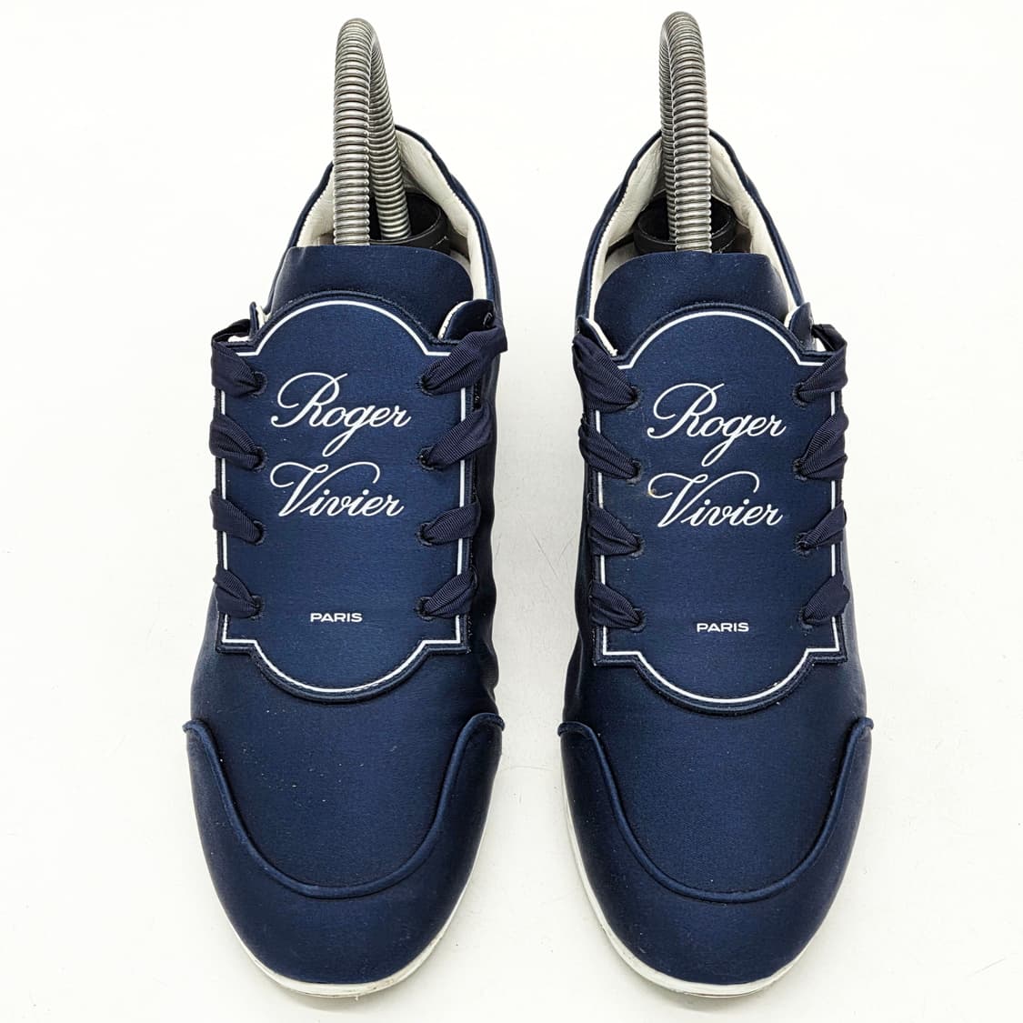 로저비비에 우먼스 새틴 로고 스니커즈 네이비 (36) 상품이미지5