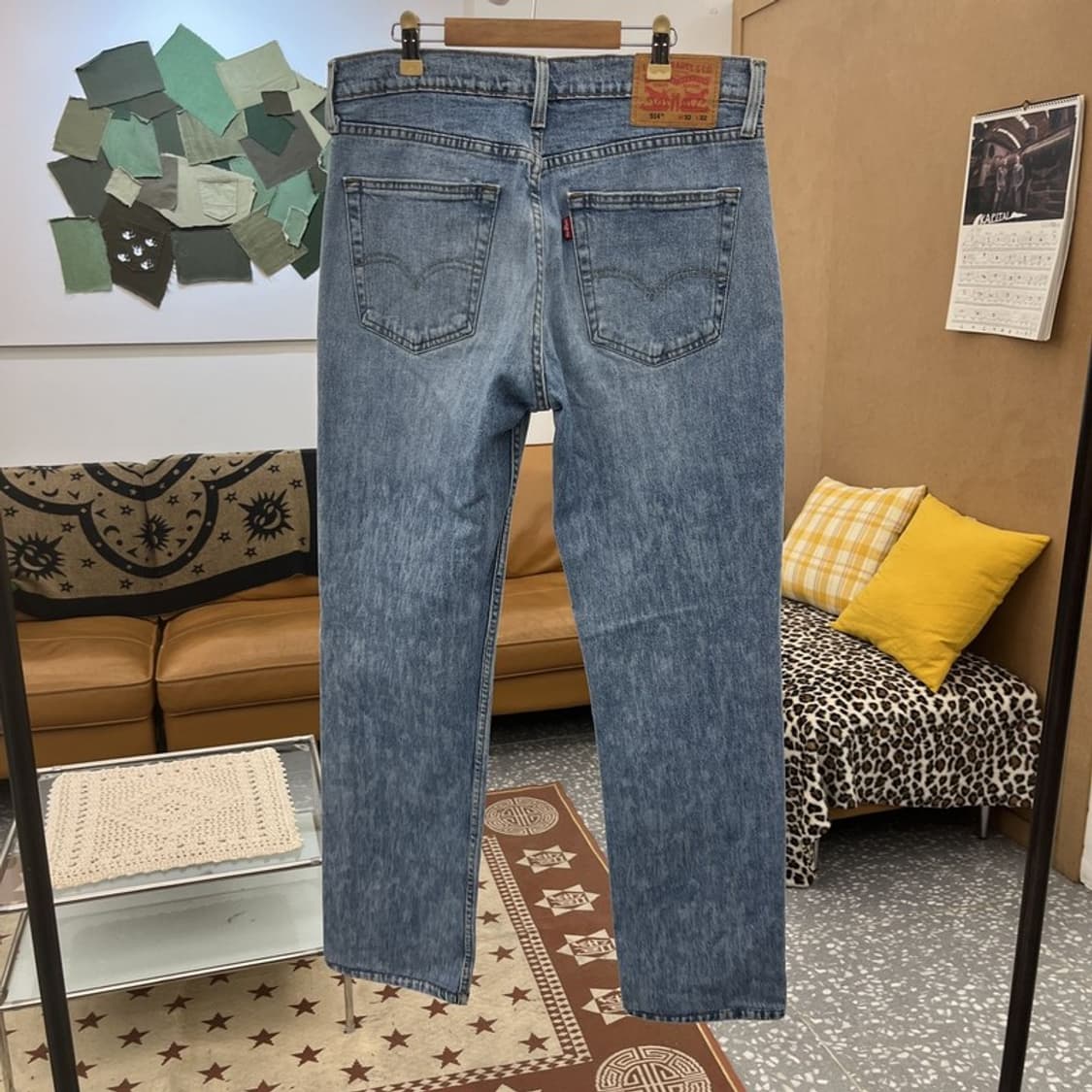 리바이스 514 캐주얼 빈티지 데미지 워싱 데님팬츠 32인치 C10161 상품이미지4