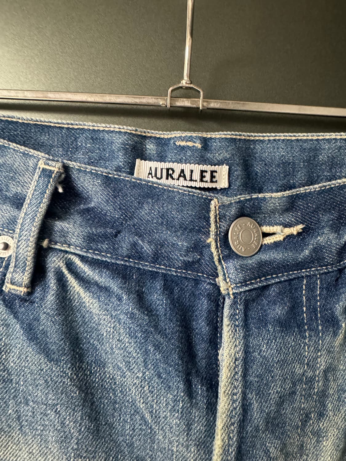 [4] 오라리 셀비지 데님 팬츠 상품이미지3