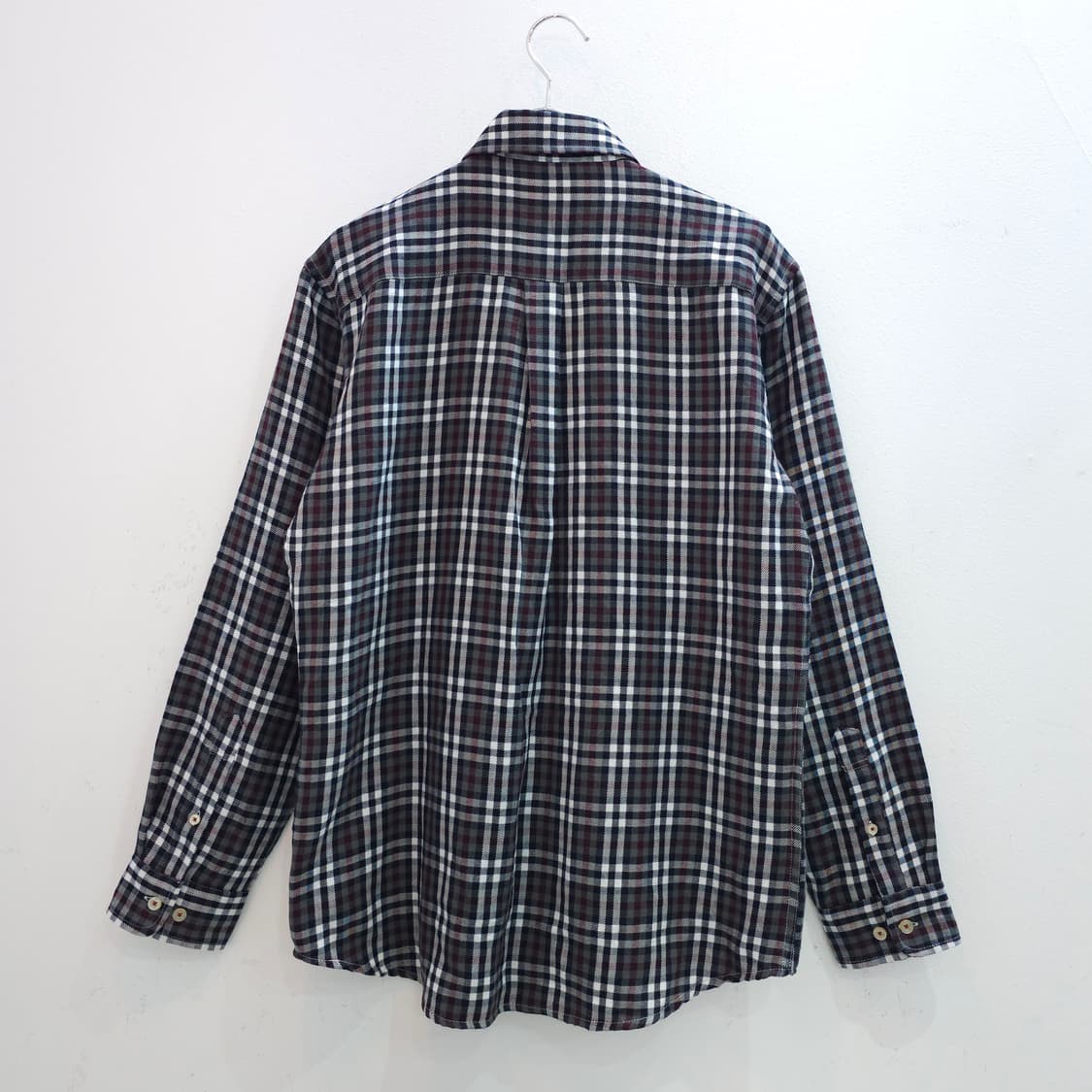 일본판 캉골 블랙체크 플란넬 셔츠 상품이미지7