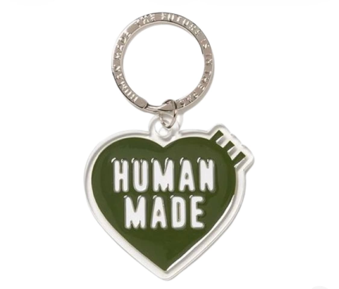 [새상품]휴먼메이드 하트키링 올리브 드랩 상품이미지1