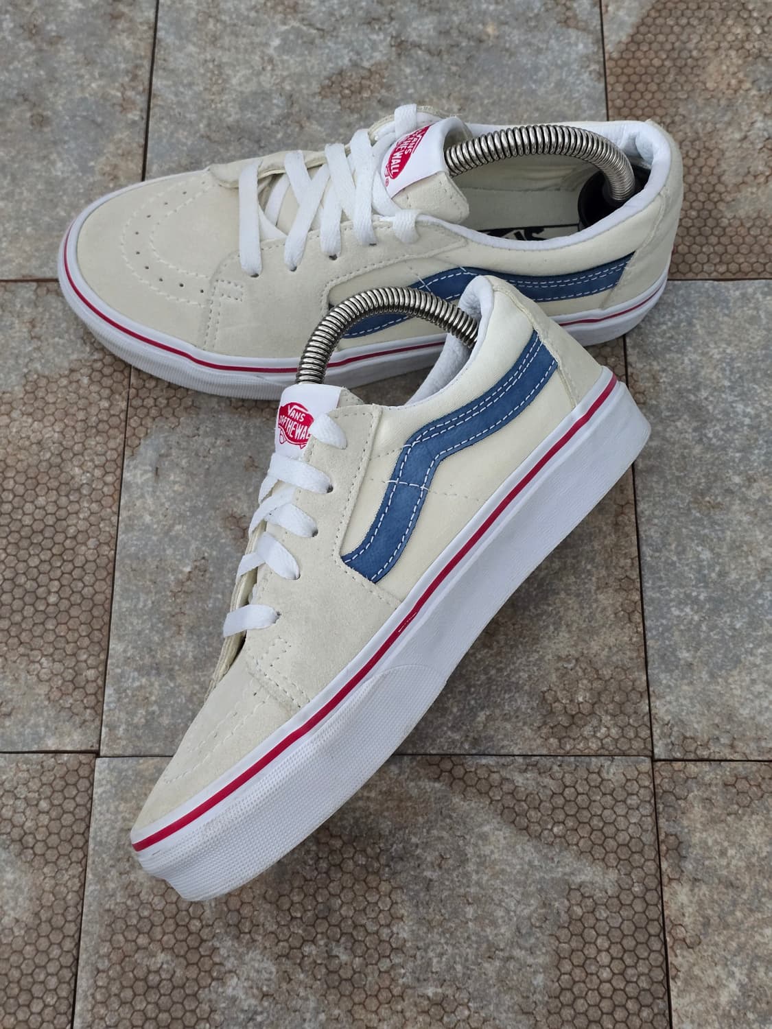 (220)반스 스케이트 로우 화이트 네이비 상품이미지6