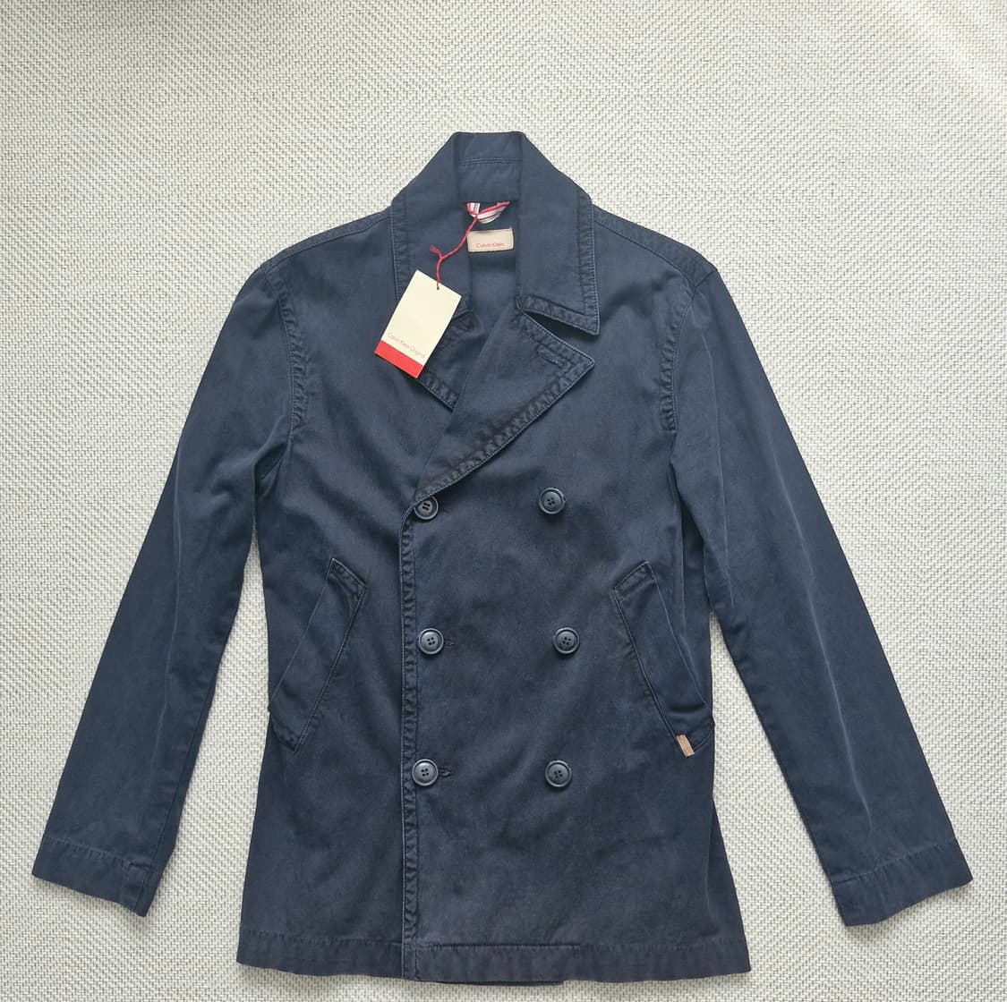 새상품 캘빈클라인 코튼 더블브레스티드 자켓 L  상품이미지3
