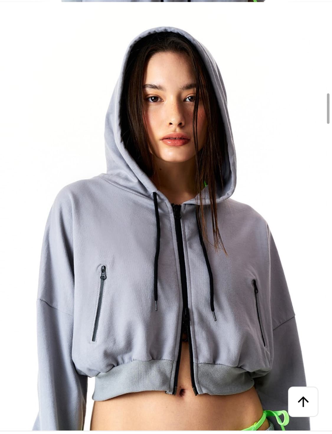 LEEY Chain Logo ZIP-UP Hoodie Gray 상품이미지1