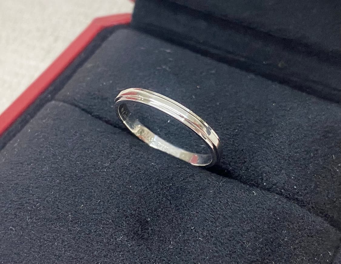 까르띠에 다무르 웨딩 밴드링 pt950 백금 55호 상품이미지1