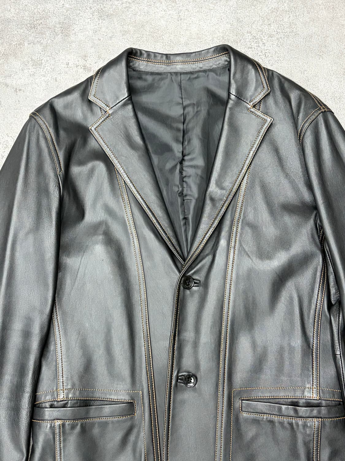 00s 마인드 브릿지 가죽 자켓 상품이미지2