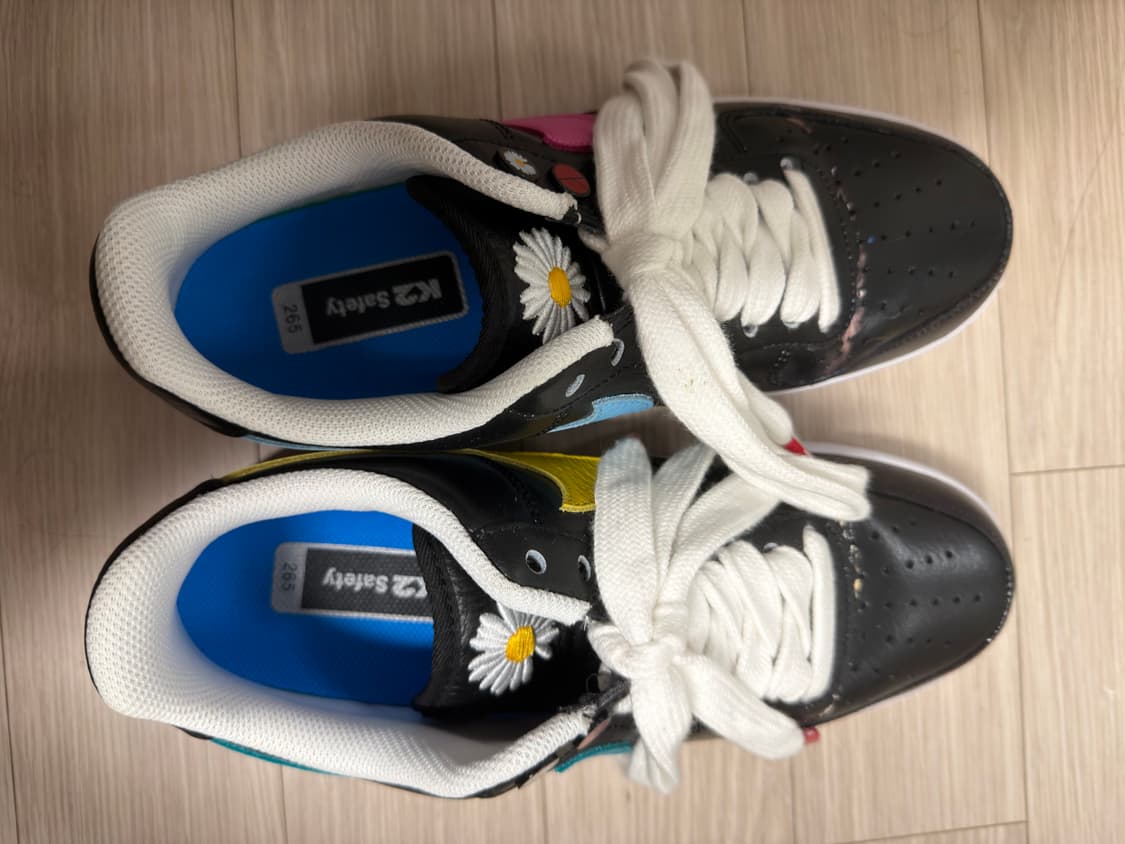 나이키 x 피스마이너스원 에어포스 1 로우 파라노이즈 3.0 블랙 앤 멀 상품이미지5