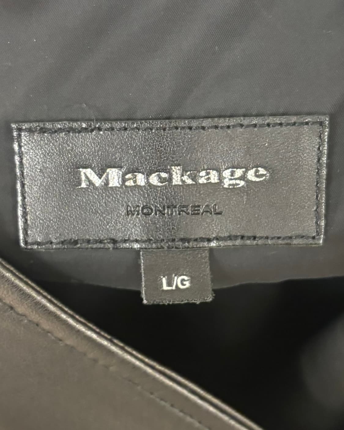 맥케이지 블랙 레더 자켓 상품이미지7