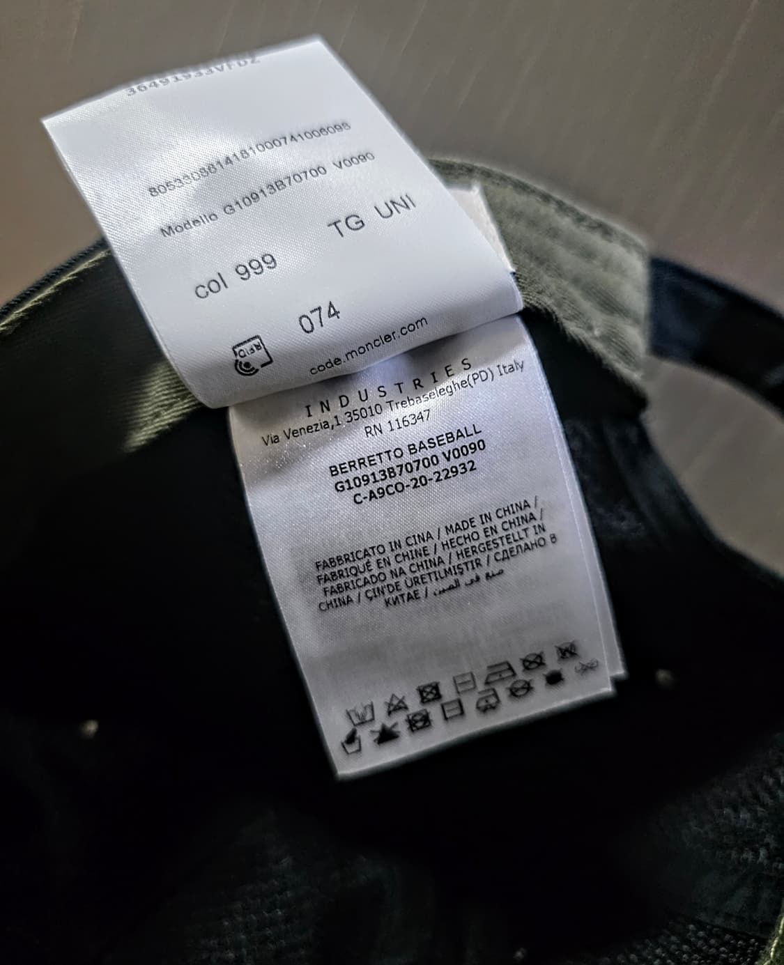 몽클레어 투톤 볼캡 상품이미지6