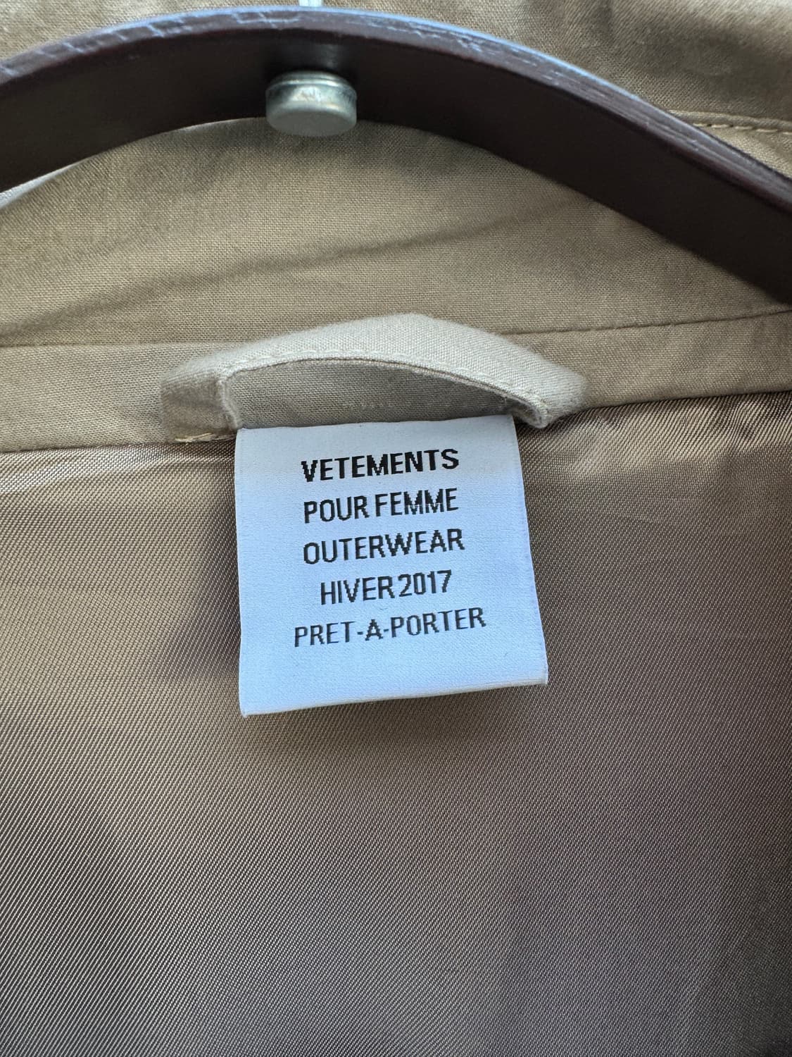 베트멍 17FW 오버사이즈 트렌치 코트 아카이브VETEMENTS  상품이미지3