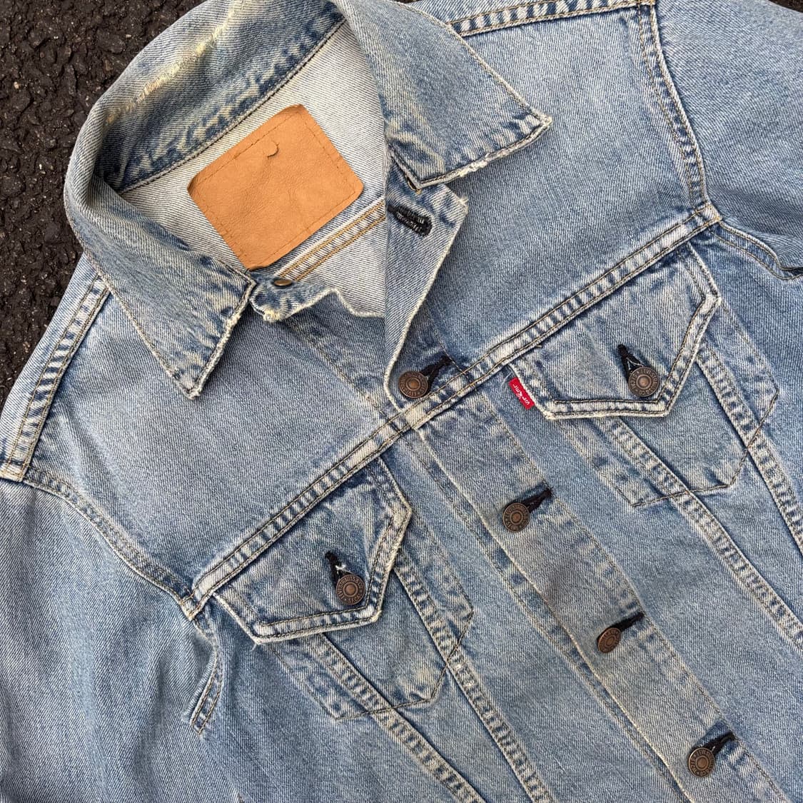 90~00년대 일본 리바이스 557 빅e 트러커 자켓 상품이미지4