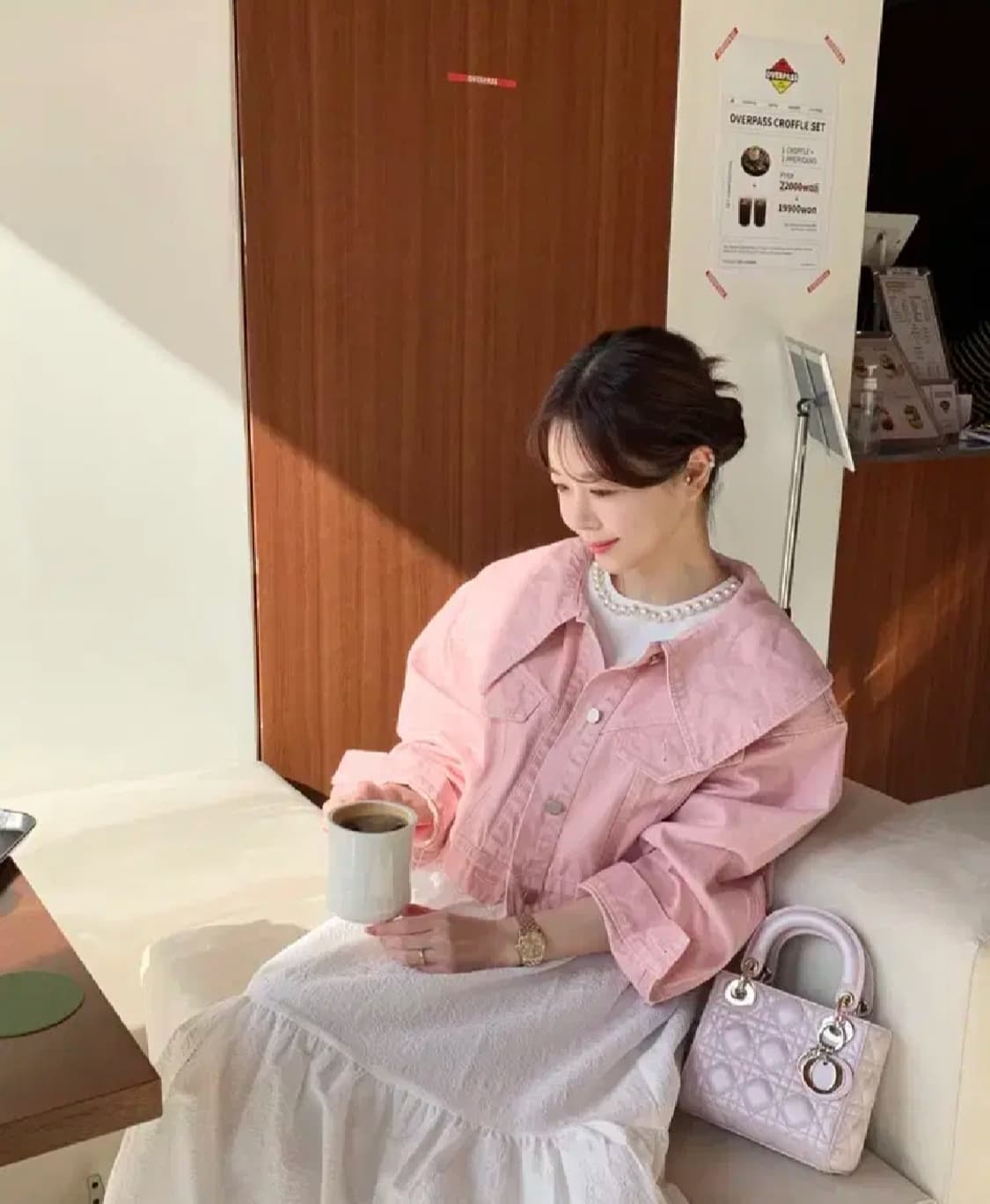 (택포) 바이씨니 바이플로우 세일러카라 오버핏 데님자켓 상품이미지2