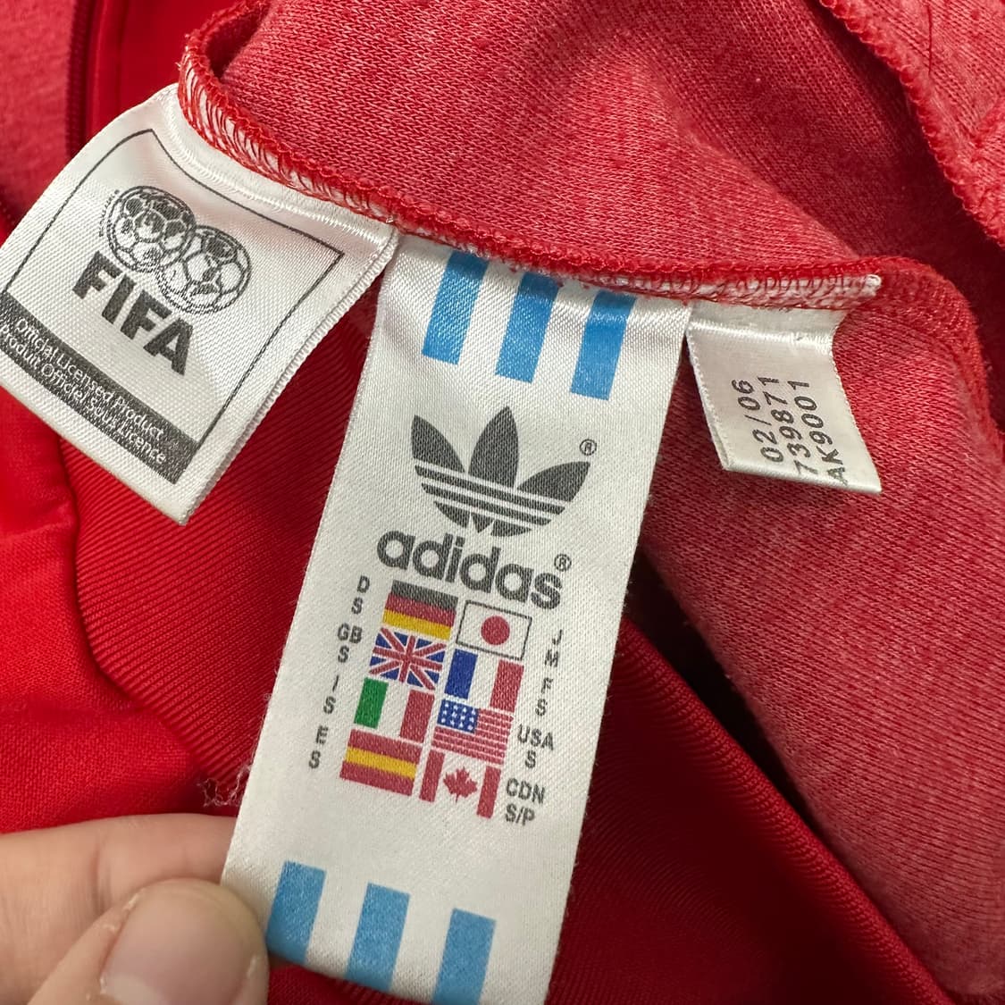 아디다스 잉글랜드 국대 트랙탑 져지 집업 레드 S 상품이미지9