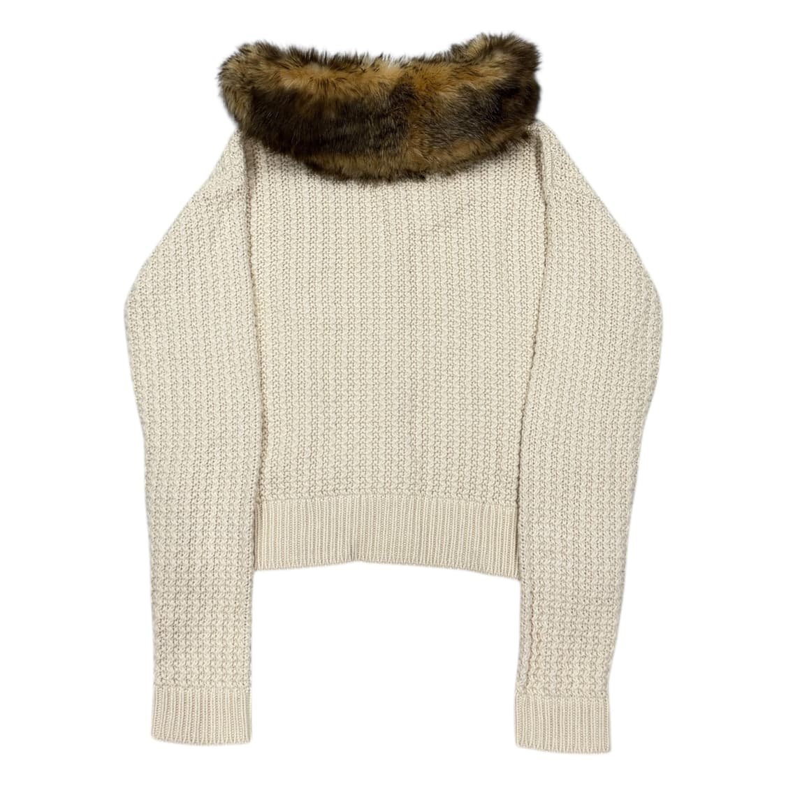 폴로 랄프로렌 퍼 카라 니트 딱붙핏 Y2K 가디건 L 상품이미지5