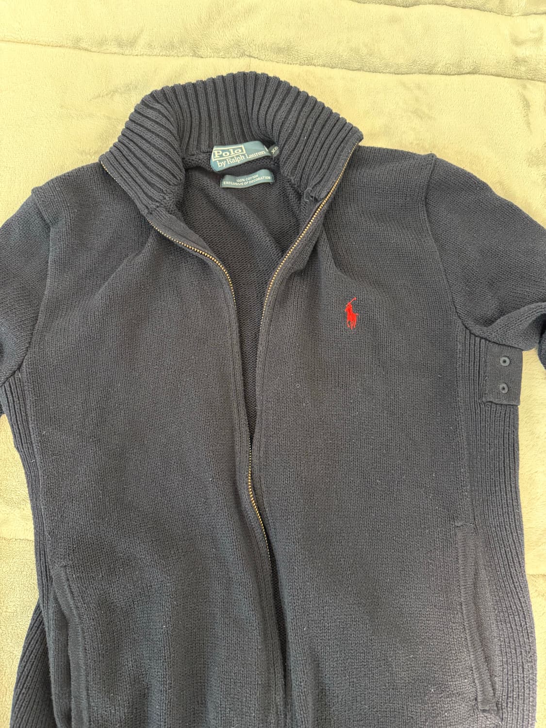 폴로 니트집업 상품이미지1