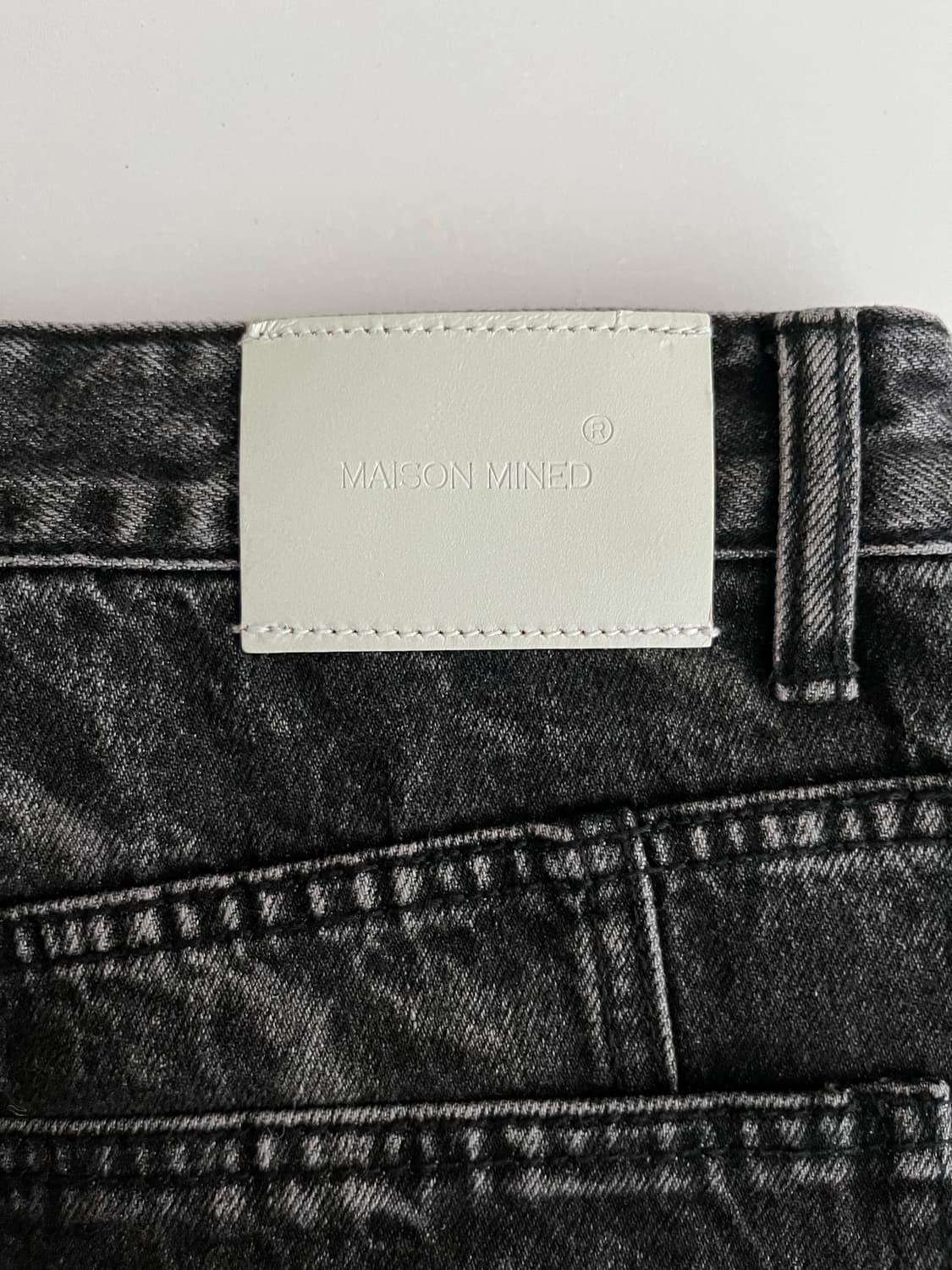 48) 메종미네드 바이커 팬츠 흑청 상품이미지4