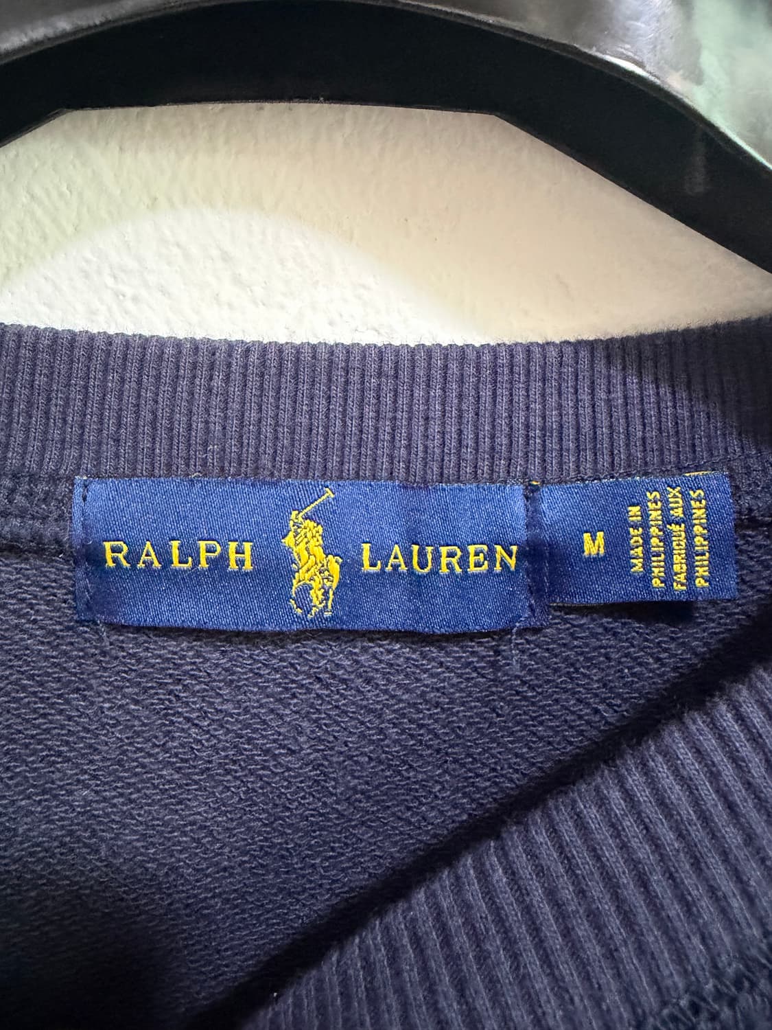 폴로 랄프로렌 로고 맨투맨 네이비 M 상품이미지4